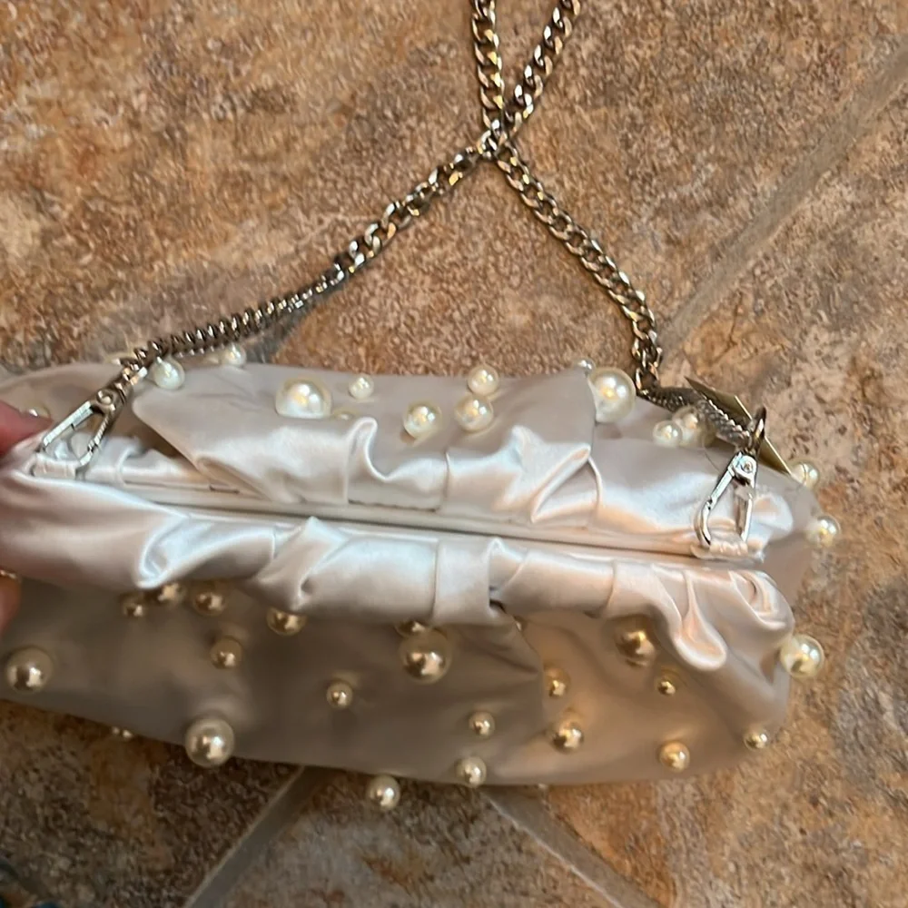 Anthropologie The Frankie Clutch: Pearl Edition NWT